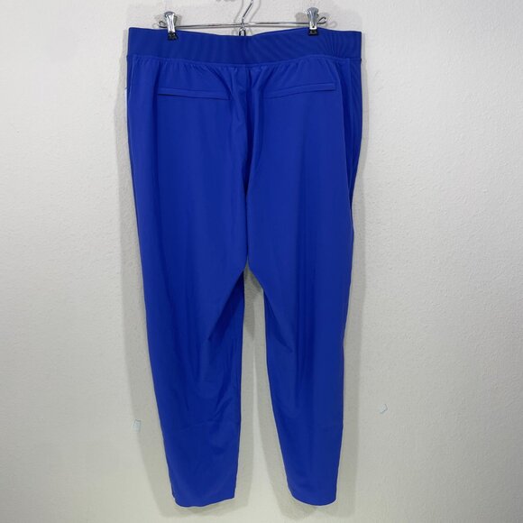 NEW Athleta Brooklyn  Ankle Pants Size 16 Purple Pull On Lightweight Stretch NWT - Picture 2 of 8